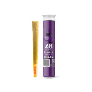 Purple Punch Indica Delta-8 THC 1 Gram Preroll